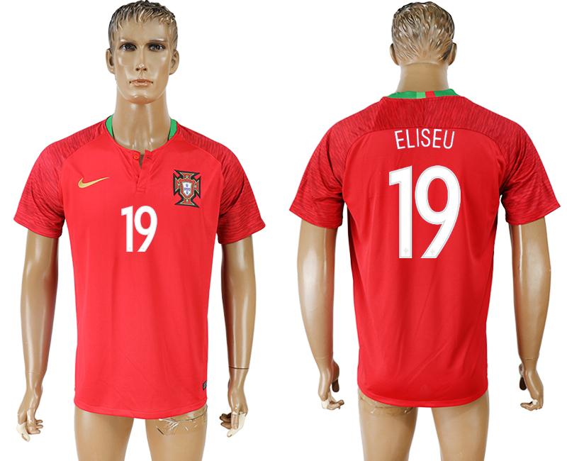 2018 world cup Maillot de foot Portugal #19 ELISEU RED
